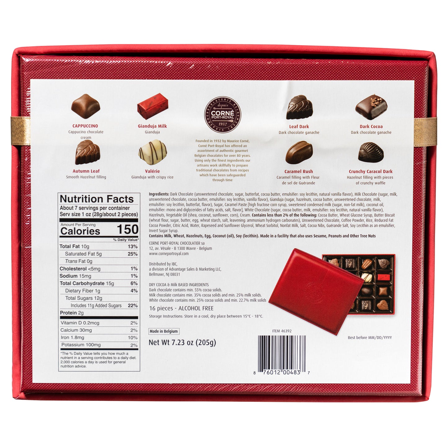Corne Port-Royale Imported Belgian Assorted Chocolates, 7.23 Oz., 3-Pack