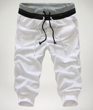 Summer Calf length Cropped Pants/ Drawstring Joggers/ Baggy Streetwear for Men