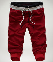 Summer Calf length Cropped Pants/ Drawstring Joggers/ Baggy Streetwear for Men