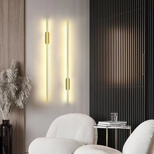 Modern Minimalist Strip Wall Lamp Bedroom Background Decoration