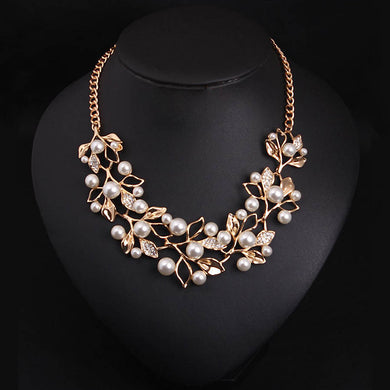 Leaves Statement Necklace Women