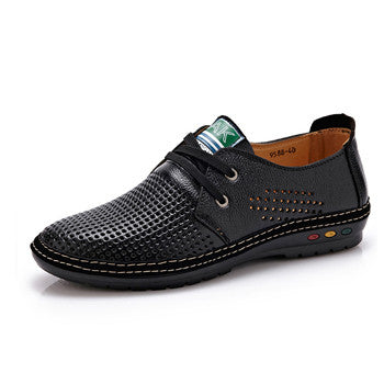 Genuine Leather Men casual shoes